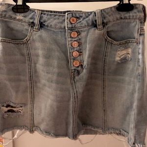 Pacsun Ripped Denim Skirt